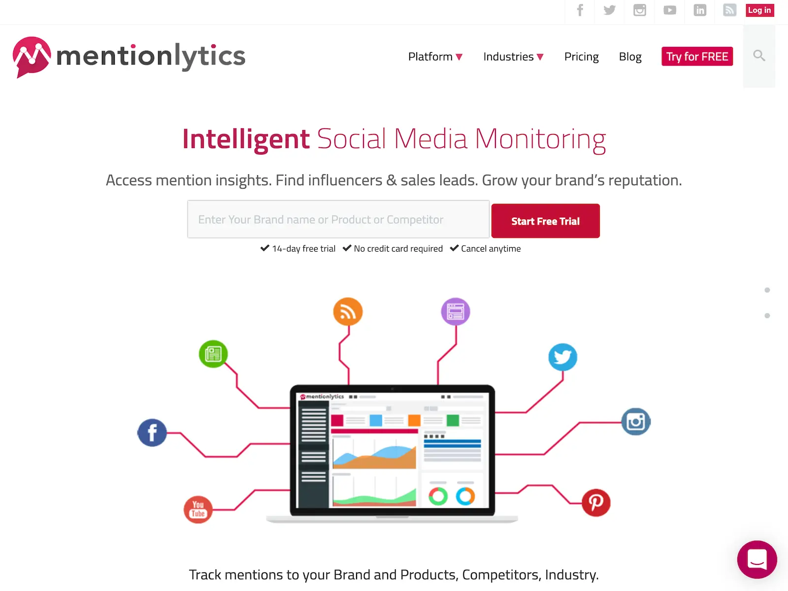 Mentionlytics website